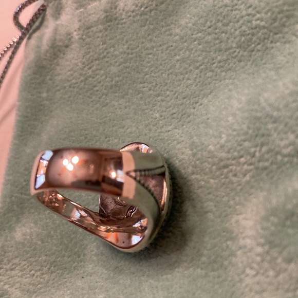 Carolyn Pollack Santa Fe Sage Collection Carved Turquoise Ring, size 7 - Picture 4 of 5